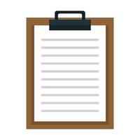 Document clipboard report symbol isolated vector