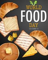 World food day banner vector