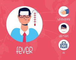 Pacientes y métodos de prevención con carácter. vector