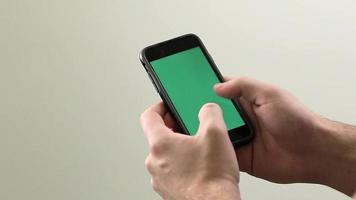 iPhone 6 Tipp-Chroma-Taste / Green Screen bereit video