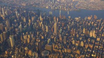 images aériennes de la ville de new york 4k video