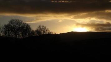 timelapse zonsondergang video