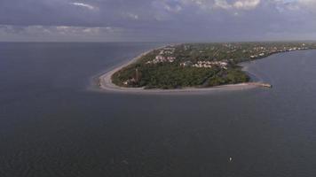 Aerial of Sanibel Island Beach video