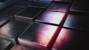 Shiny Metal Cubes Animated Motion Background video