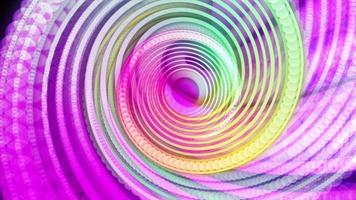 Bright Colorful Tunnel of Light 4K Motion Background video