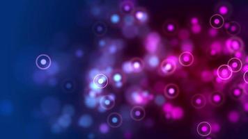 Soft bokeh lights floating on pink and blue background