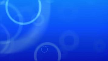 bolle bianche con effetto bokeh dissolvenza su sfondo blu video