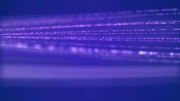 Delgadas líneas púrpuras que forman una cuadrícula ondulada sobre fondo azul 4k video
