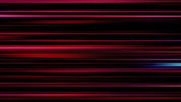 Red and pink 4K horizontal lines moving and fading on dark background
