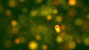 luces brillantes verdes y amarillas en 4k video