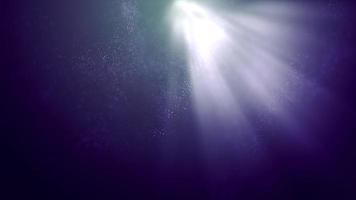 Rays of Sunlight Under Water in 4K video