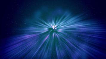 leuchtend blaue Galaxie in 4k video