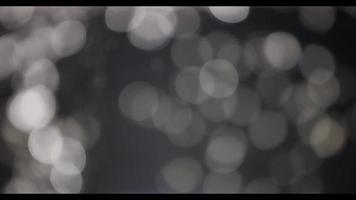 mörkt akvarium med bubblor som flyter med böljande bana och bokeh-effekt i 4k video