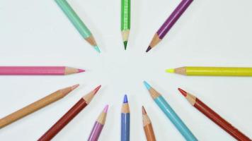 moldura de lápis de cor