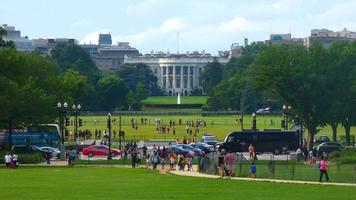 frente a la casa blanca 4k video