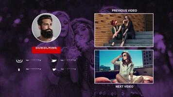 Youtube Channel End Screen AE Template 03 motion_graphic