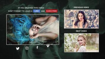 Youtube Channel End Screen AE Template 08 motion_graphic