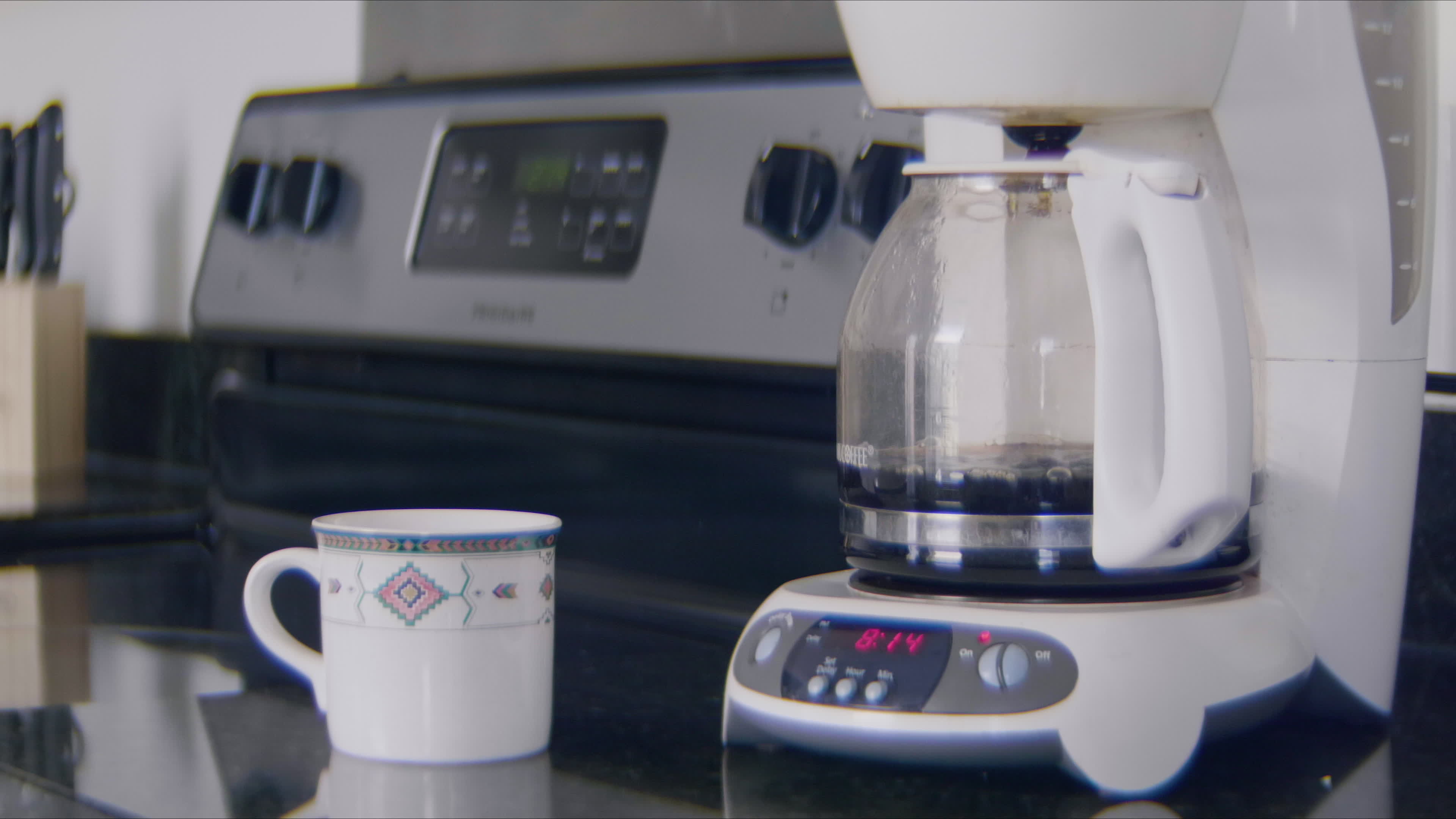 Coffee pot making a morning brew 1617761 Stock Video at Vecteezy