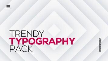 Modern Typography Titles After Effects Template 12 motion_graphic