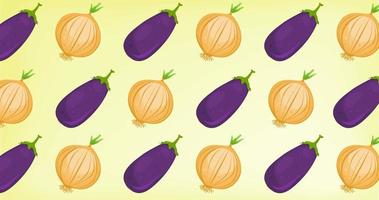 Motion Graphic With Vegetables Loopable Background video