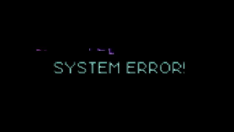 Computer Error Text Message Bad Glitch Effect 1618355 Stock Video at ...