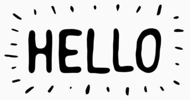 Hello Letters Scribble Animation Doodle video