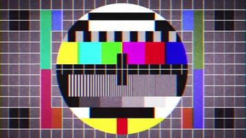 gammal tv-test signal bakgrund slinga video