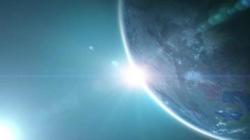 schöne HD Erde Planet Rotationsschleife video
