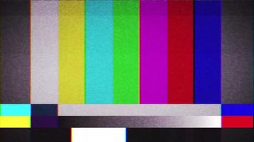 vecchio segnale di prova tv vista sfondo loop