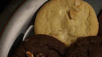 Cinematic, Rotating Shot of Cookies on a Plate - COOKIES 273 video