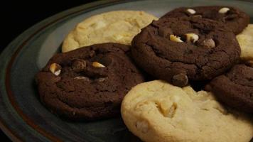 Cinematic, Rotating Shot of Cookies on a Plate - COOKIES 262 video