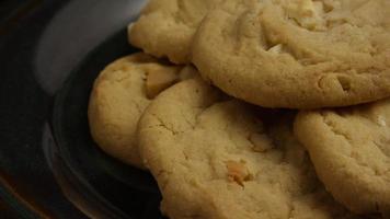 Cinematic, Rotating Shot of Cookies on a Plate - COOKIES 258 video
