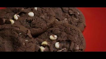 Cinematic, Rotating Shot of Cookies on a Plate - COOKIES 040 video