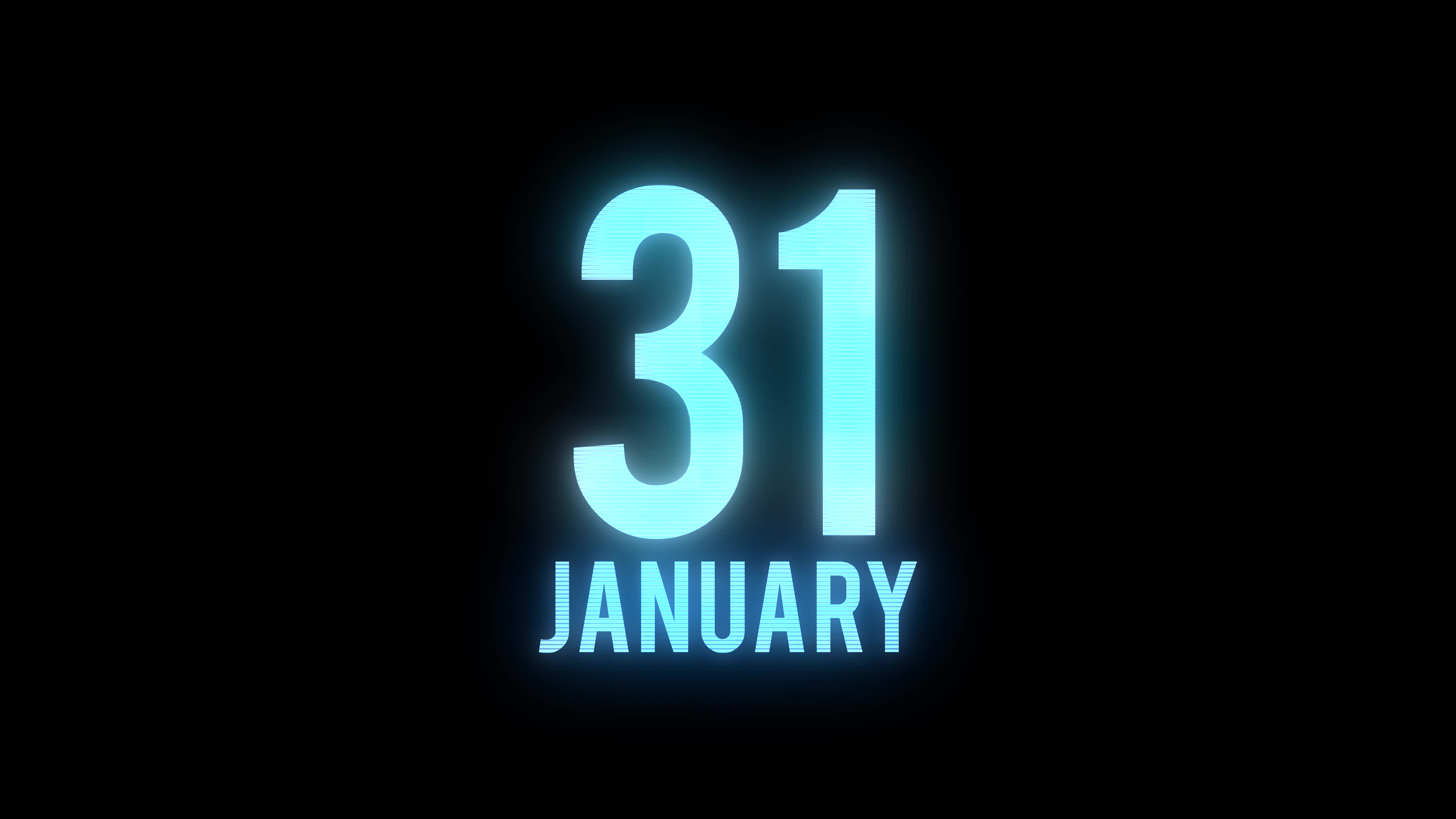 Year calendar with month and numbers countdown 1618900 stock video at
