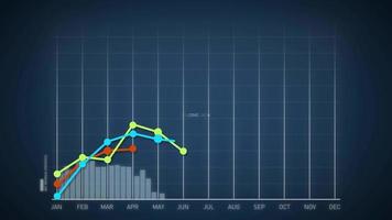 crescita aziendale e infografica freccia di successo video