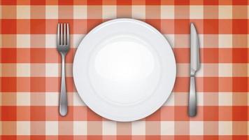 middag inbjudan bakgrund med tabelluppsättning
