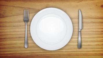 Fondo de invitación a la cena con juego de mesa video