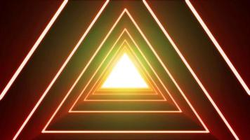 Abstract Background Loop With Neon Shiny Triangle video