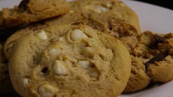 Cinematic, Rotating Shot of Cookies on a Plate - COOKIES 392 video