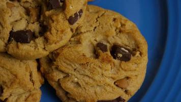 Cinematic, Rotating Shot of Cookies on a Plate - COOKIES 360 video