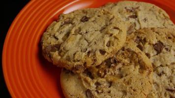 Cinematic, Rotating Shot of Cookies on a Plate - COOKIES 346