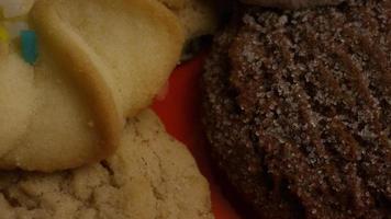 Cinematic, Rotating Shot of Cookies on a Plate - COOKIES 309 video