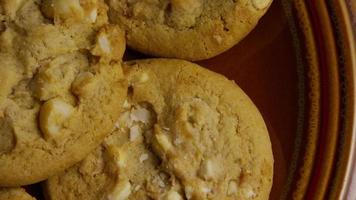 Cinematic, Rotating Shot of Cookies on a Plate - COOKIES 324 video