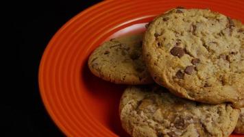 Cinematic, Rotating Shot of Cookies on a Plate - COOKIES 338 video