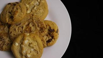 Cinematic, Rotating Shot of Cookies on a Plate - COOKIES 374 video