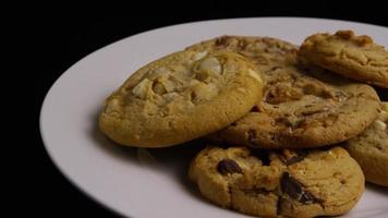 Cinematic, Rotating Shot of Cookies on a Plate - COOKIES 390 video