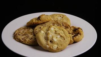 Cinematic, Rotating Shot of Cookies on a Plate - COOKIES 388 video