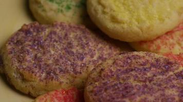 Cinematic, Rotating Shot of Cookies on a Plate - COOKIES 292 video