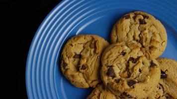 Cinematic, Rotating Shot of Cookies on a Plate - COOKIES 358 video