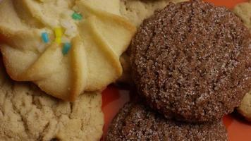 Cinematic, Rotating Shot of Cookies on a Plate - COOKIES 303 video